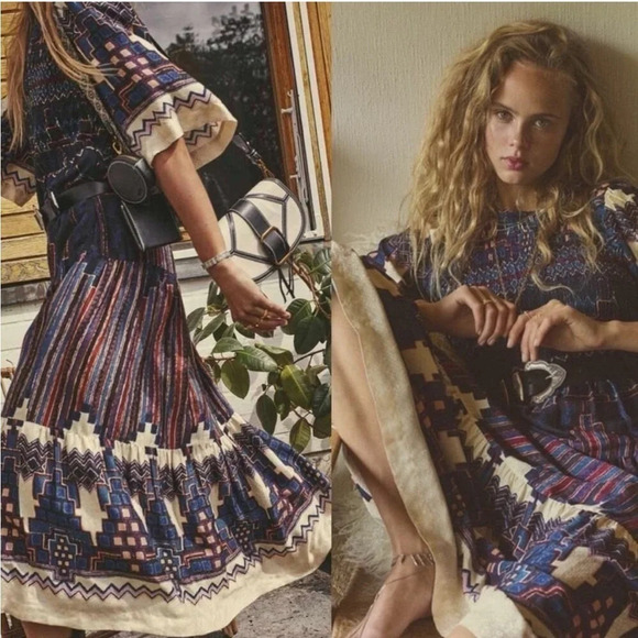 Ba&sh Mandi’s boho printed midi dress - Picture 1 of 16